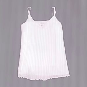 SOLD White Pleated Top